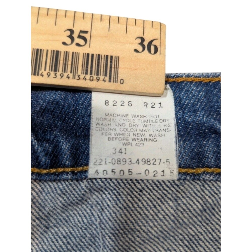 Vintage Levis 505 Orange Tab Jeans Mens 33x24 Straight Leg USA 90s READ - Picture 7 of 14